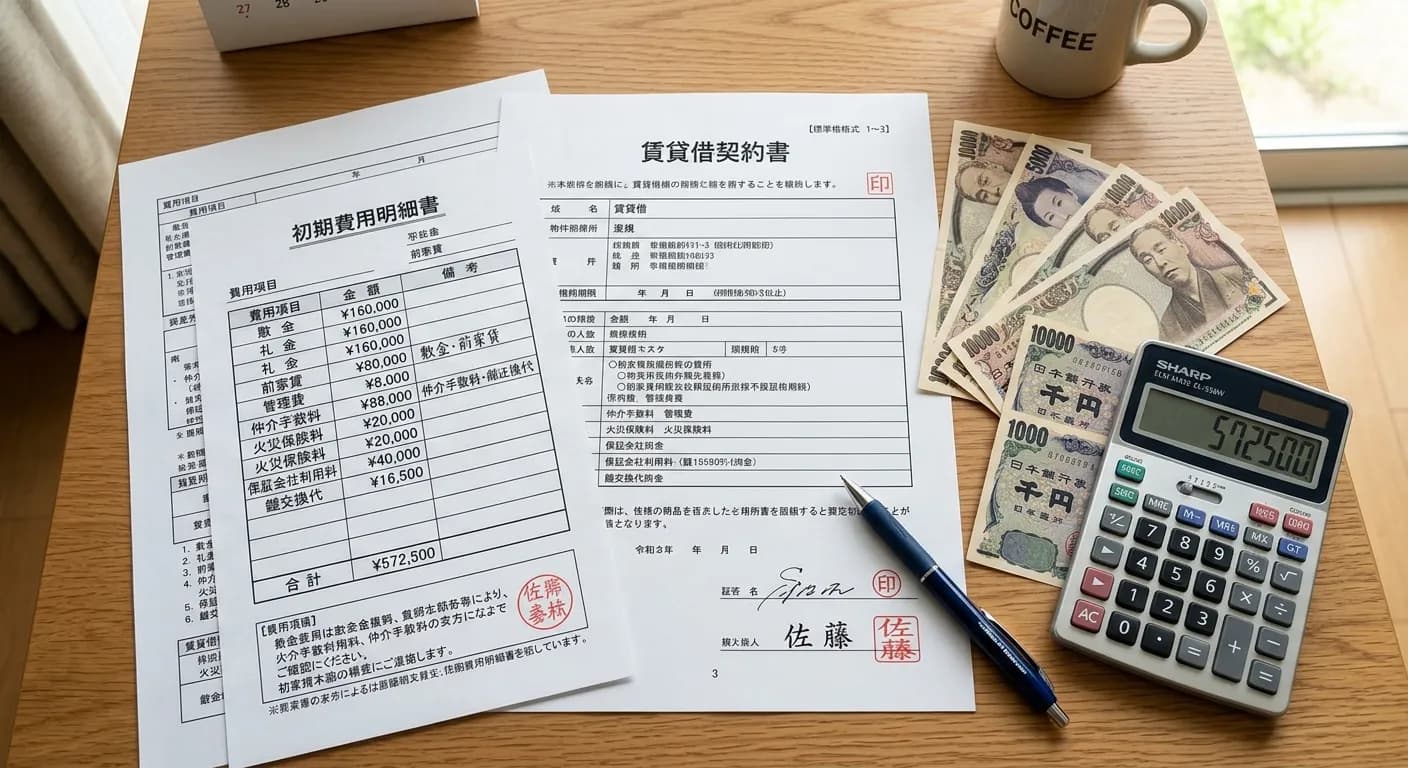 賃貸の初期費用はいくら?相場・内訳・安くする方法を完全解説